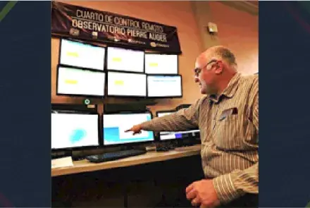 Usando la RedCUDI en el Cuarto de Control Remoto del Observatorio Pierre Auger ubicado en la UNAM
