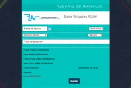 Las Salas Virtuales RUAV ahora tienen Sistema de Reservas Automático