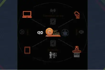 Usando VC-CUDI, el sistema de videoconferencia de la RNEI mexicana