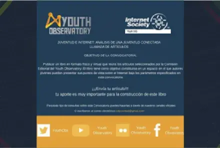 Convocatoria a presentar artículos para el libro: Juventud e Internet