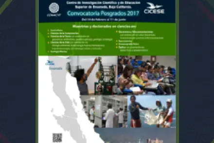 Abre CICESE convocatoria 2017 para ingreso a sus posgrados