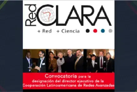 Convocatoria para designación del director ejecutivo de la Cooperación Latinoamericana de Redes Avanzadas