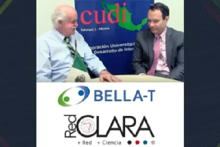 Para impulsar y consolidar esfuerzos, Luis Eliecer Cadenas Director Ejecutivo de RedCLARA, visita México.